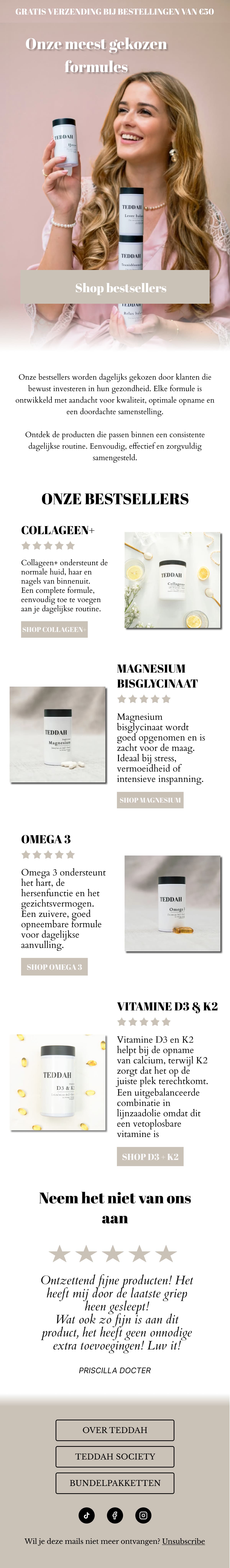 TEDDAH - Bestsellers Campagne